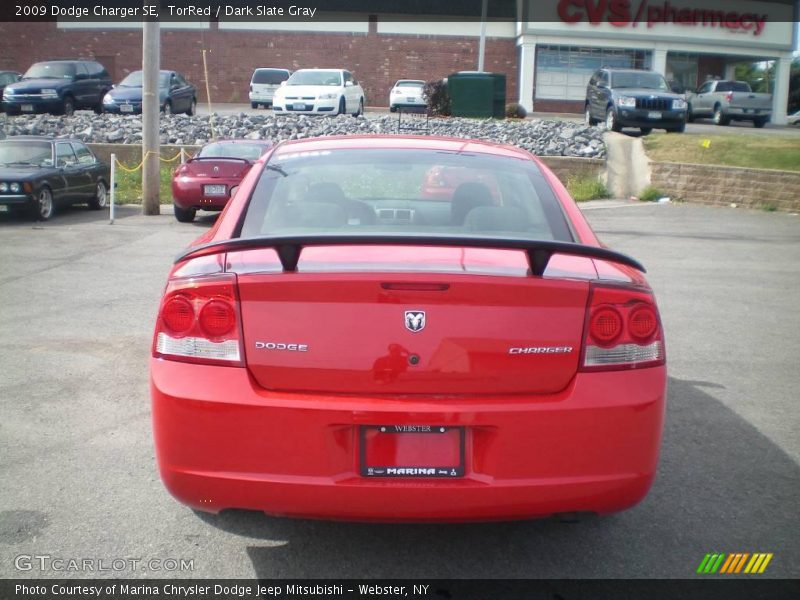 TorRed / Dark Slate Gray 2009 Dodge Charger SE