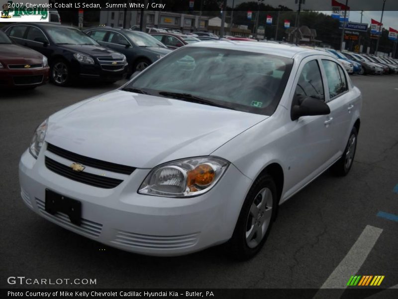 Summit White / Gray 2007 Chevrolet Cobalt LS Sedan