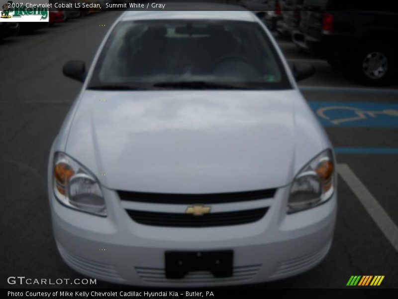 Summit White / Gray 2007 Chevrolet Cobalt LS Sedan