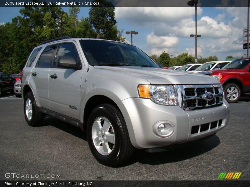 Silver Metallic / Charcoal 2008 Ford Escape XLT V6