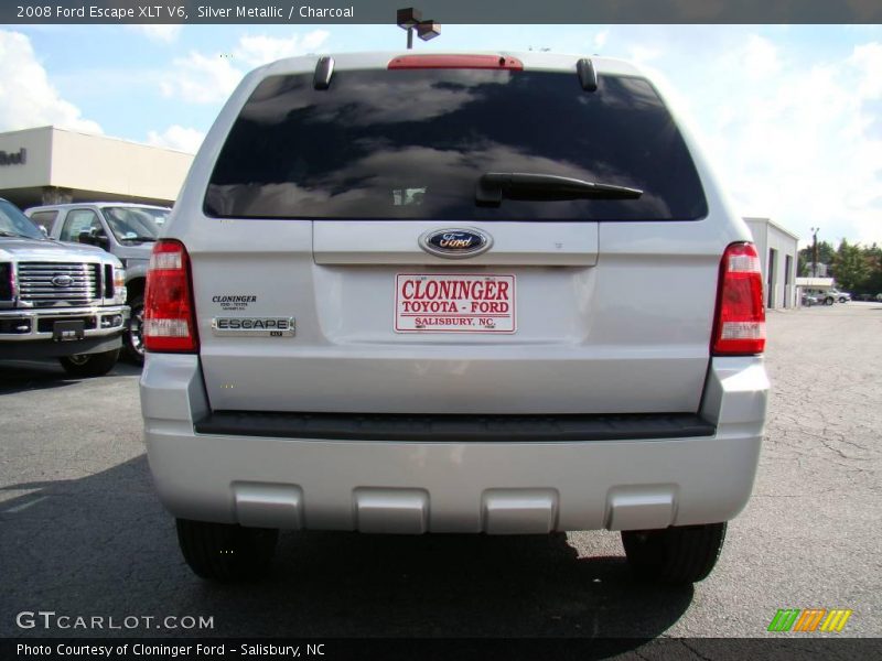 Silver Metallic / Charcoal 2008 Ford Escape XLT V6