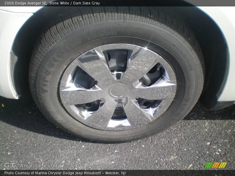 Stone White / Dark Slate Gray 2009 Dodge Avenger SE