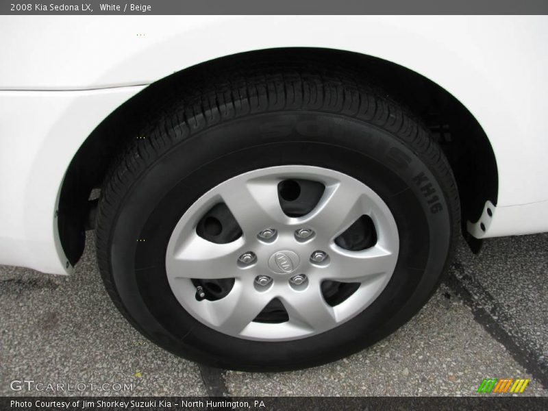 White / Beige 2008 Kia Sedona LX