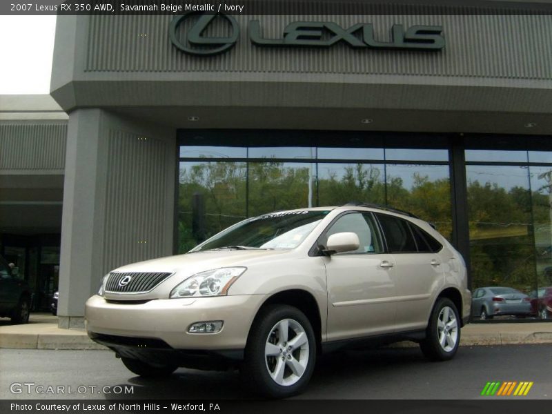 Savannah Beige Metallic / Ivory 2007 Lexus RX 350 AWD