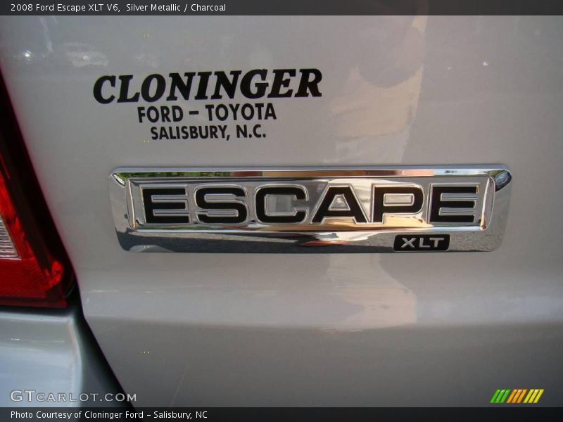 Silver Metallic / Charcoal 2008 Ford Escape XLT V6
