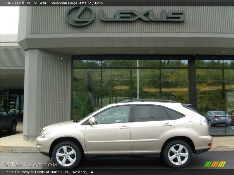 Savannah Beige Metallic / Ivory 2007 Lexus RX 350 AWD