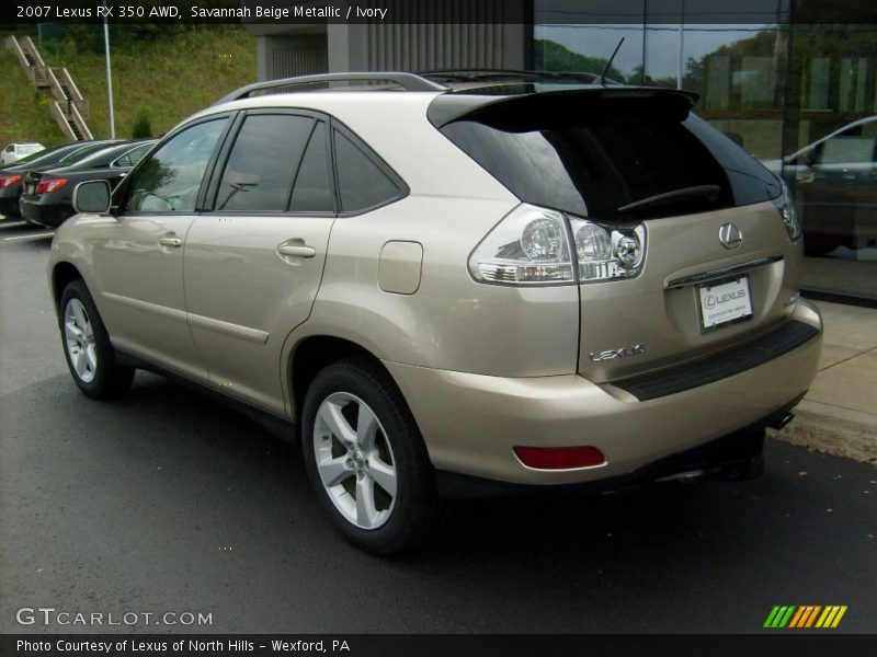 Savannah Beige Metallic / Ivory 2007 Lexus RX 350 AWD