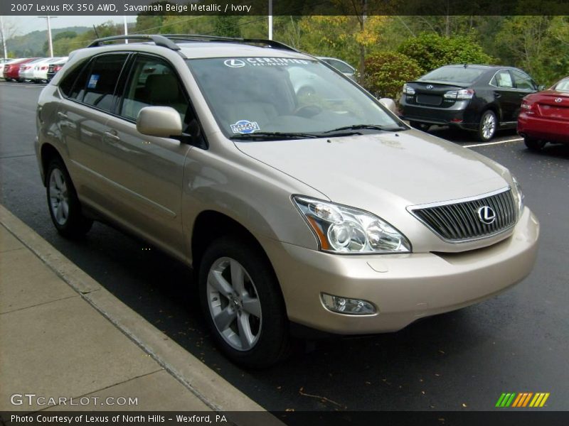 Savannah Beige Metallic / Ivory 2007 Lexus RX 350 AWD