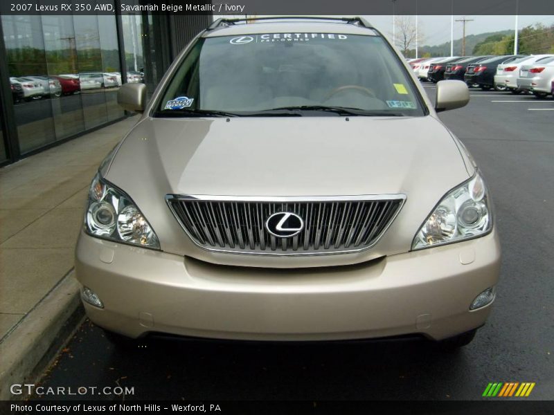 Savannah Beige Metallic / Ivory 2007 Lexus RX 350 AWD