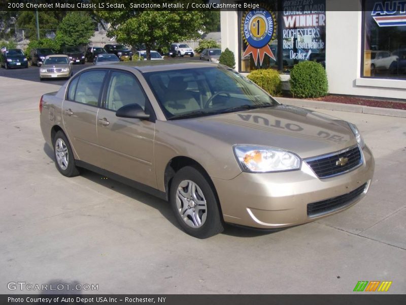 Sandstone Metallic / Cocoa/Cashmere Beige 2008 Chevrolet Malibu Classic LS Sedan