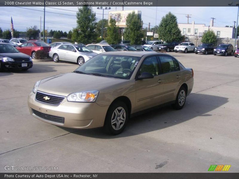 Sandstone Metallic / Cocoa/Cashmere Beige 2008 Chevrolet Malibu Classic LS Sedan