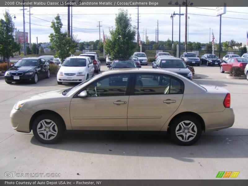 Sandstone Metallic / Cocoa/Cashmere Beige 2008 Chevrolet Malibu Classic LS Sedan
