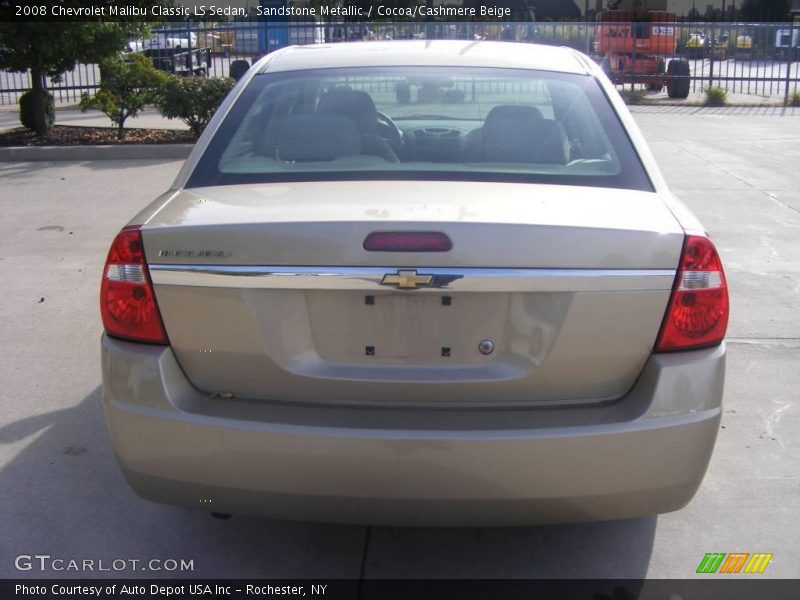 Sandstone Metallic / Cocoa/Cashmere Beige 2008 Chevrolet Malibu Classic LS Sedan