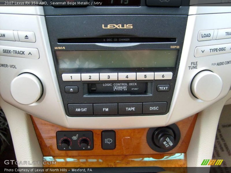 Savannah Beige Metallic / Ivory 2007 Lexus RX 350 AWD