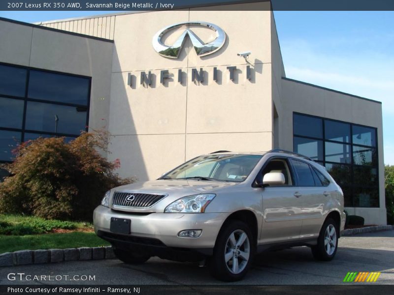 Savannah Beige Metallic / Ivory 2007 Lexus RX 350 AWD