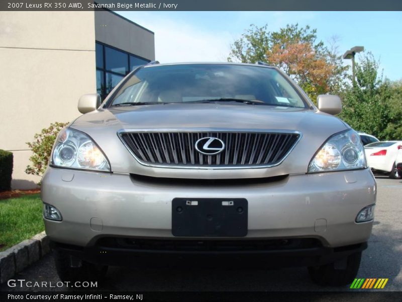 Savannah Beige Metallic / Ivory 2007 Lexus RX 350 AWD