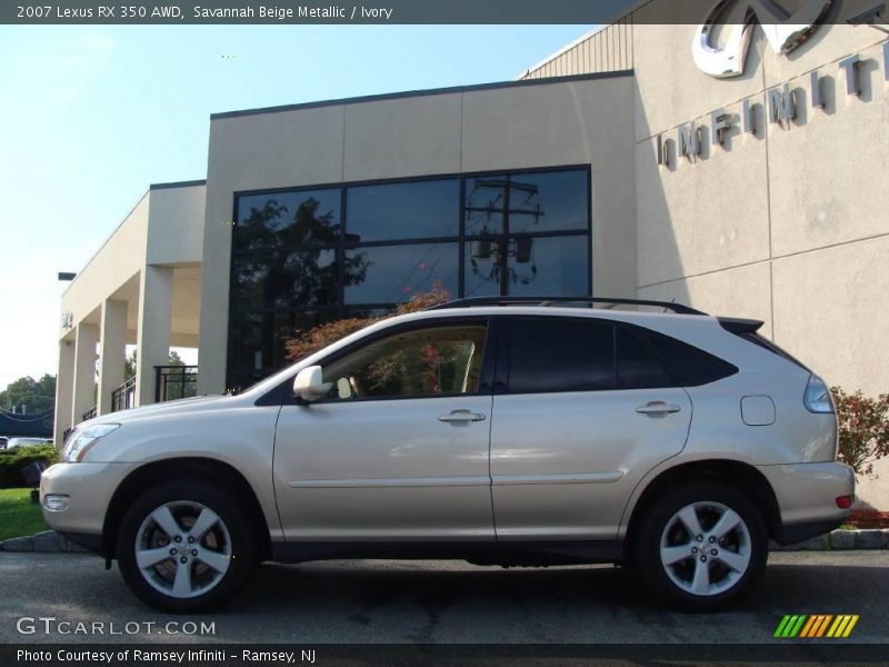 Savannah Beige Metallic / Ivory 2007 Lexus RX 350 AWD