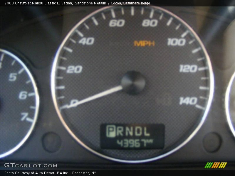 Sandstone Metallic / Cocoa/Cashmere Beige 2008 Chevrolet Malibu Classic LS Sedan