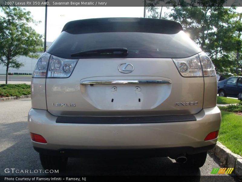 Savannah Beige Metallic / Ivory 2007 Lexus RX 350 AWD