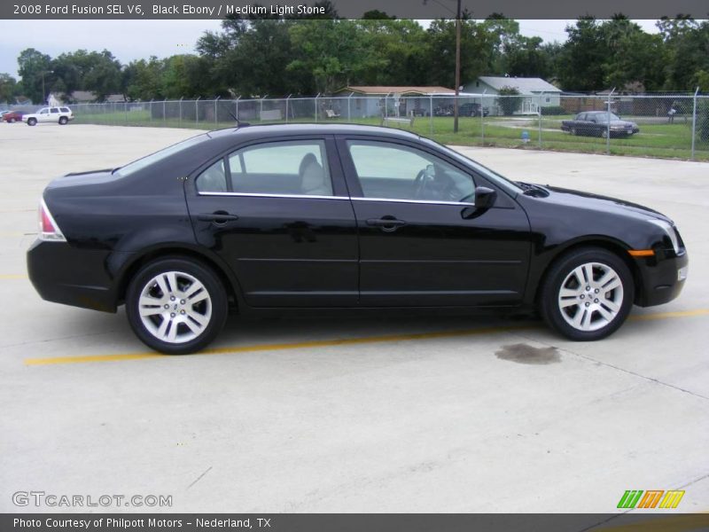 Black Ebony / Medium Light Stone 2008 Ford Fusion SEL V6