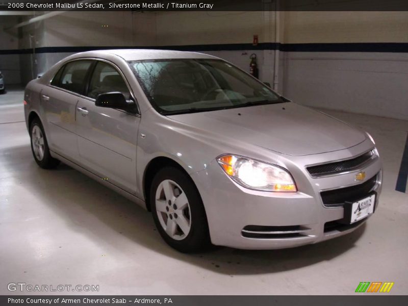 Silverstone Metallic / Titanium Gray 2008 Chevrolet Malibu LS Sedan