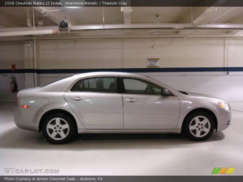 Silverstone Metallic / Titanium Gray 2008 Chevrolet Malibu LS Sedan