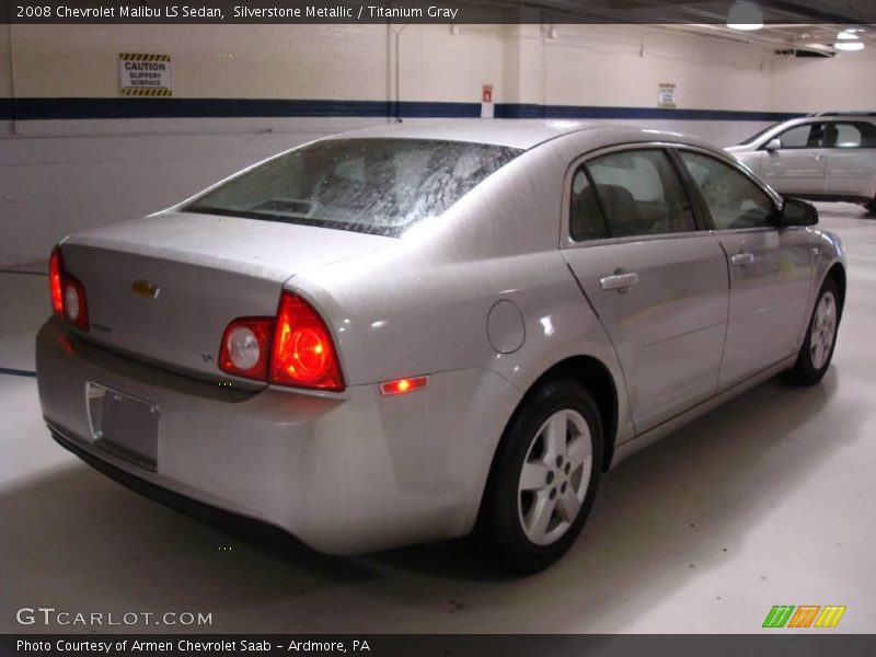 Silverstone Metallic / Titanium Gray 2008 Chevrolet Malibu LS Sedan