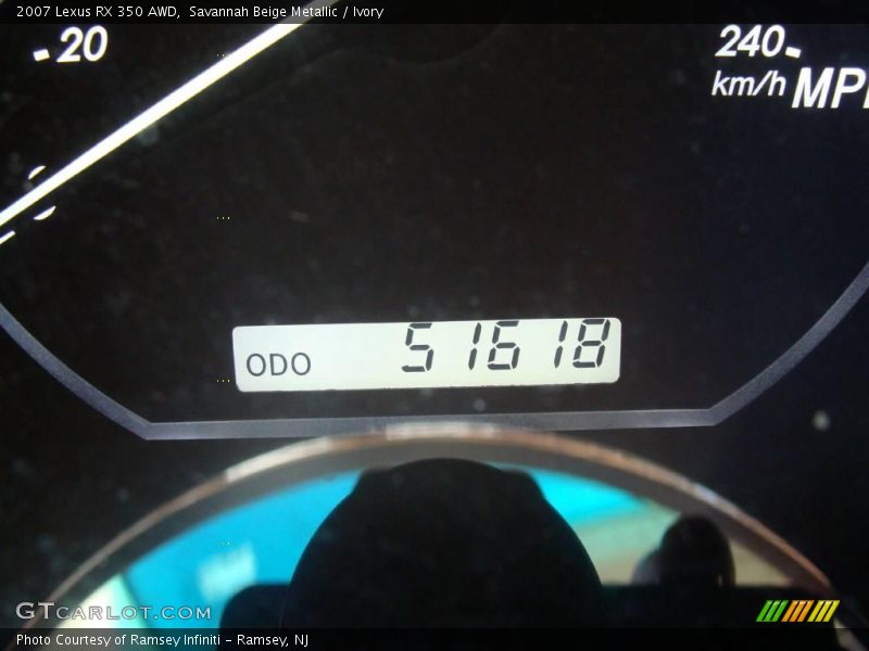 Savannah Beige Metallic / Ivory 2007 Lexus RX 350 AWD
