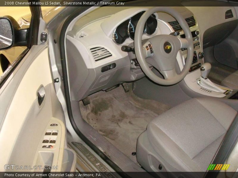 Silverstone Metallic / Titanium Gray 2008 Chevrolet Malibu LS Sedan