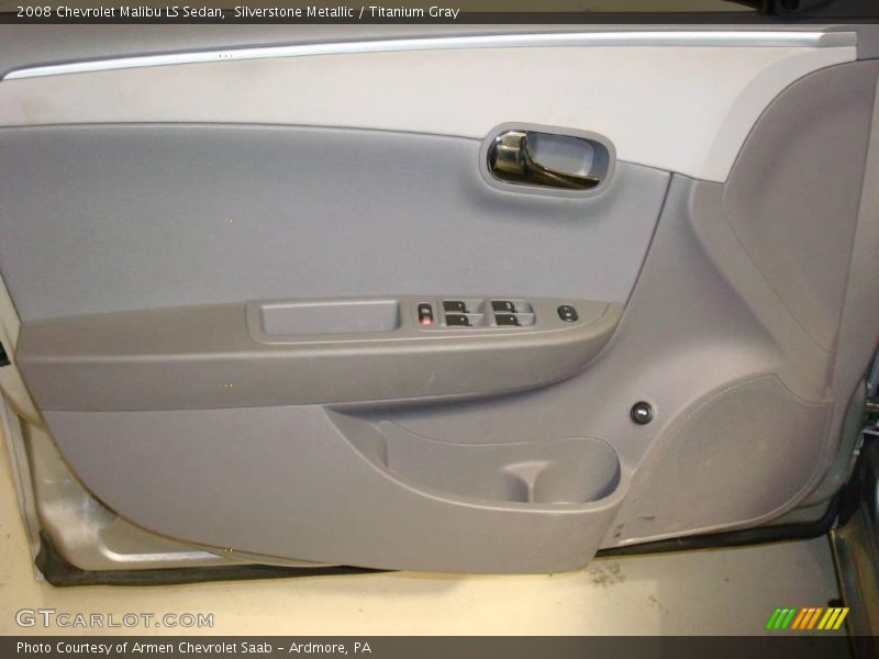 Silverstone Metallic / Titanium Gray 2008 Chevrolet Malibu LS Sedan