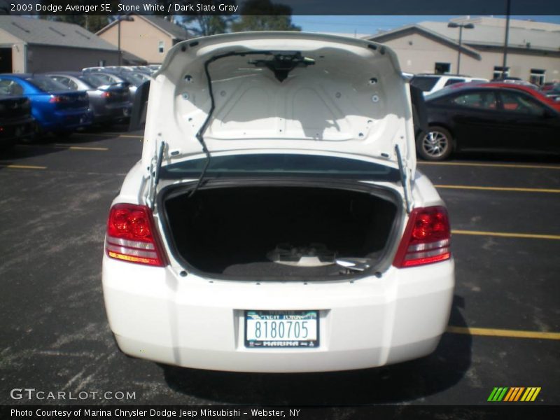 Stone White / Dark Slate Gray 2009 Dodge Avenger SE