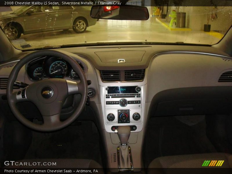 Silverstone Metallic / Titanium Gray 2008 Chevrolet Malibu LS Sedan
