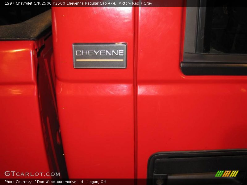 Victory Red / Gray 1997 Chevrolet C/K 2500 K2500 Cheyenne Regular Cab 4x4