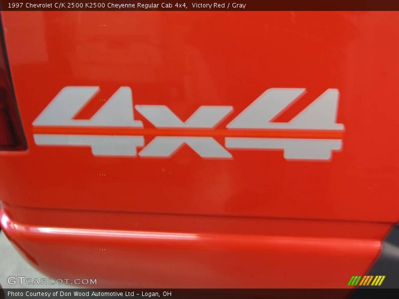 Victory Red / Gray 1997 Chevrolet C/K 2500 K2500 Cheyenne Regular Cab 4x4