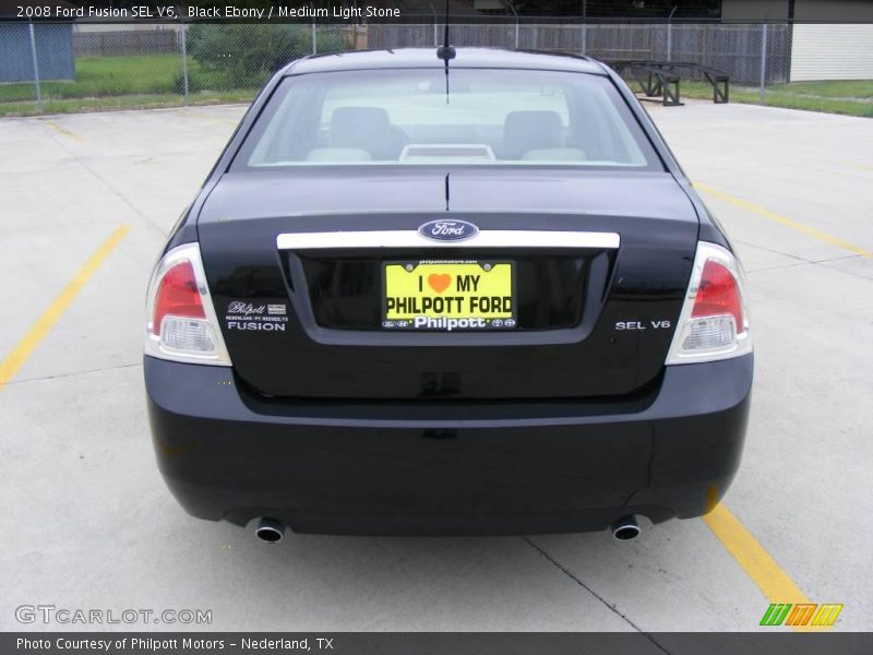 Black Ebony / Medium Light Stone 2008 Ford Fusion SEL V6