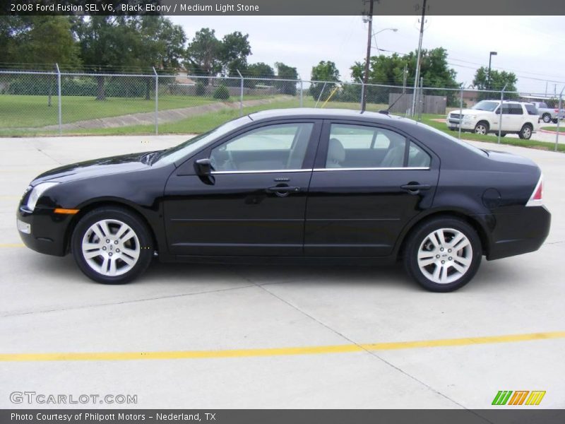 Black Ebony / Medium Light Stone 2008 Ford Fusion SEL V6