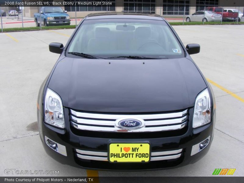 Black Ebony / Medium Light Stone 2008 Ford Fusion SEL V6