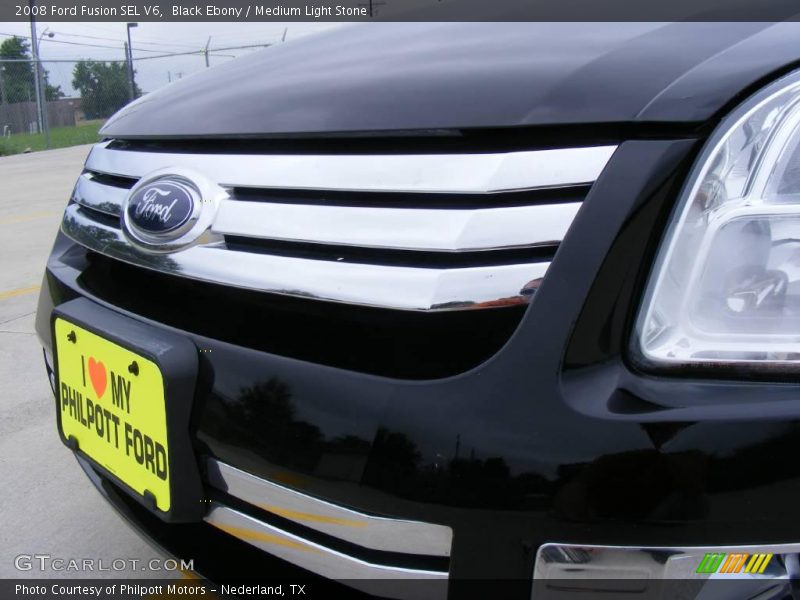 Black Ebony / Medium Light Stone 2008 Ford Fusion SEL V6