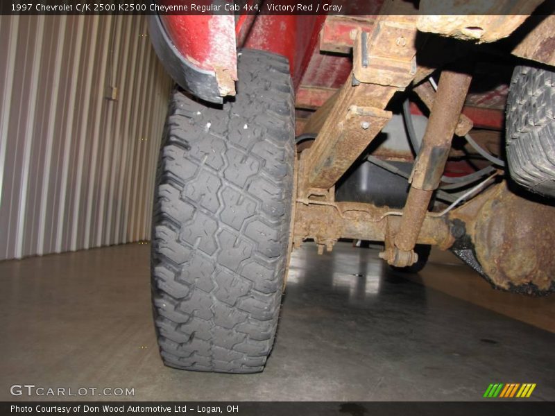 Victory Red / Gray 1997 Chevrolet C/K 2500 K2500 Cheyenne Regular Cab 4x4
