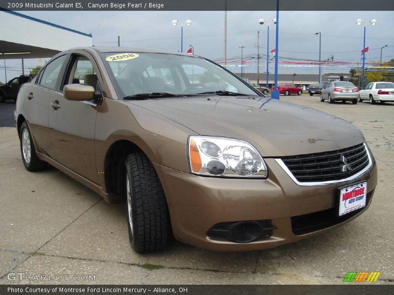 Canyon Beige Pearl / Beige 2009 Mitsubishi Galant ES