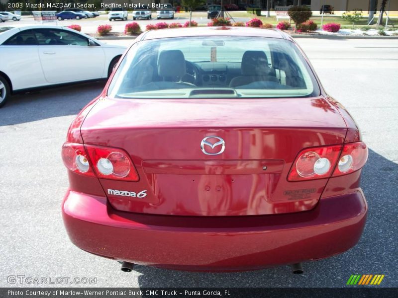 Redfire Metallic / Beige 2003 Mazda MAZDA6 i Sedan