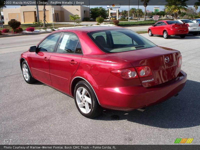 Redfire Metallic / Beige 2003 Mazda MAZDA6 i Sedan