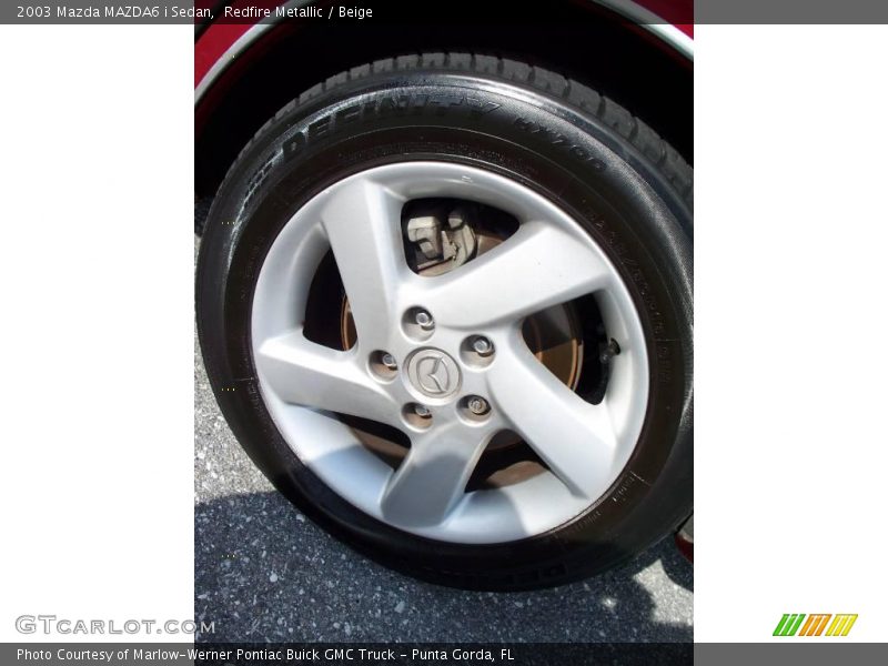 Redfire Metallic / Beige 2003 Mazda MAZDA6 i Sedan