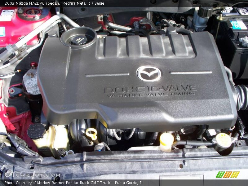 Redfire Metallic / Beige 2003 Mazda MAZDA6 i Sedan
