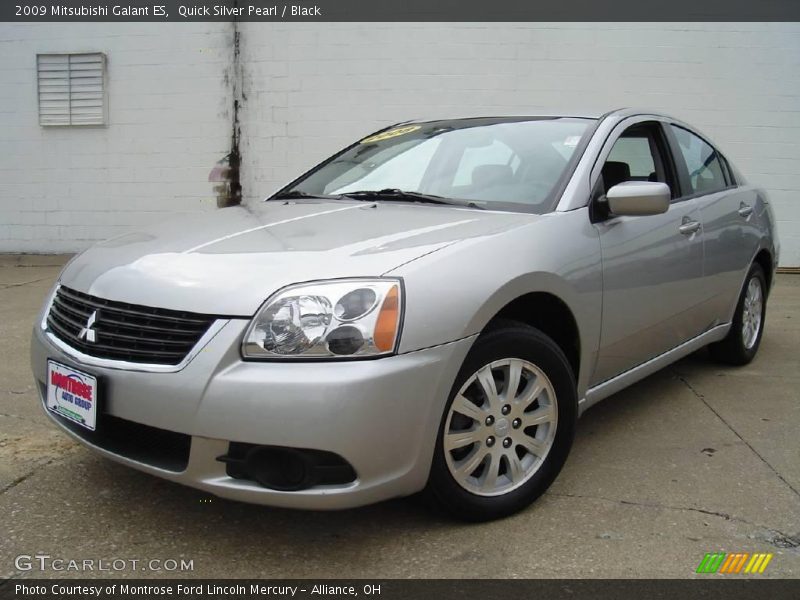 Quick Silver Pearl / Black 2009 Mitsubishi Galant ES