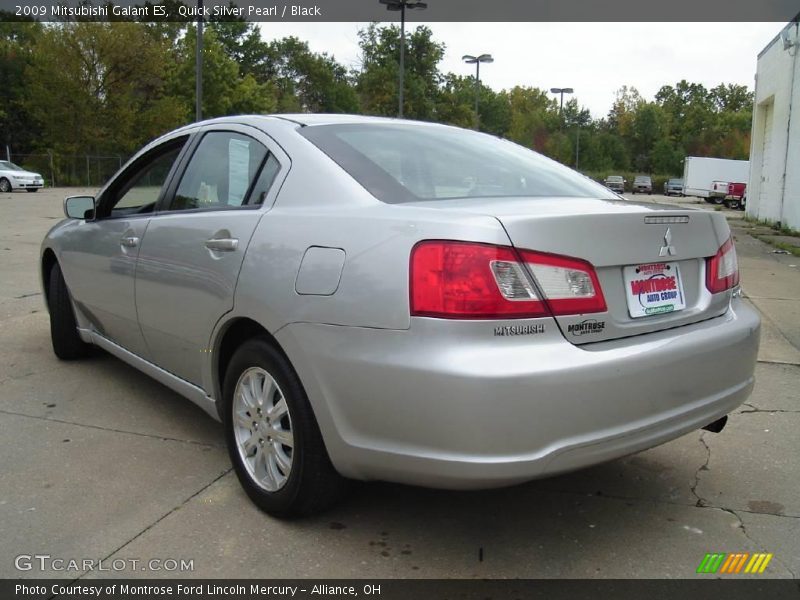 Quick Silver Pearl / Black 2009 Mitsubishi Galant ES
