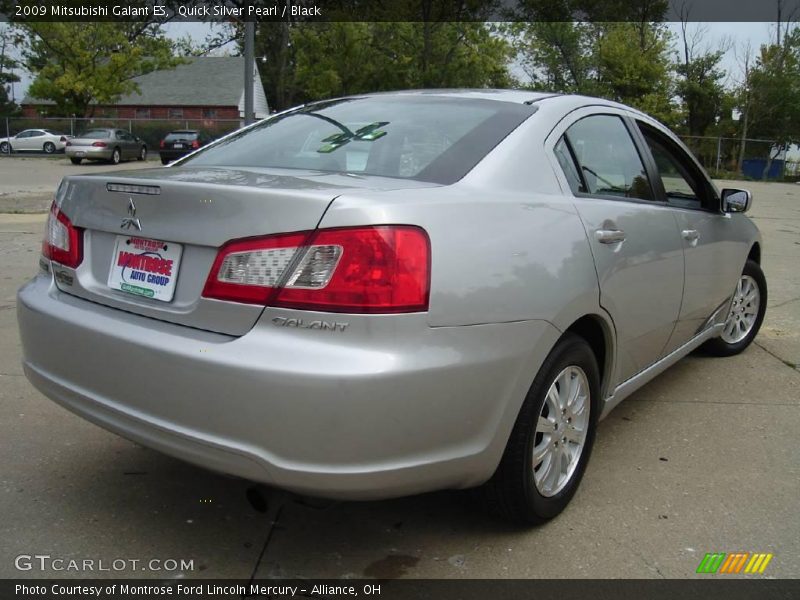 Quick Silver Pearl / Black 2009 Mitsubishi Galant ES