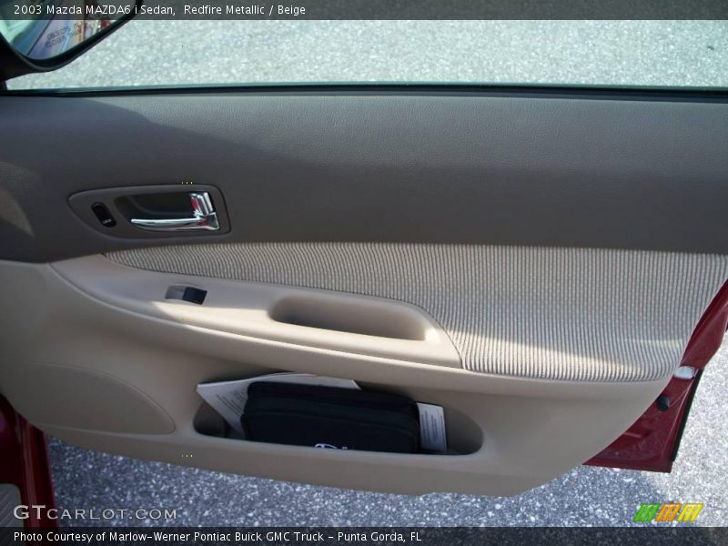 Redfire Metallic / Beige 2003 Mazda MAZDA6 i Sedan