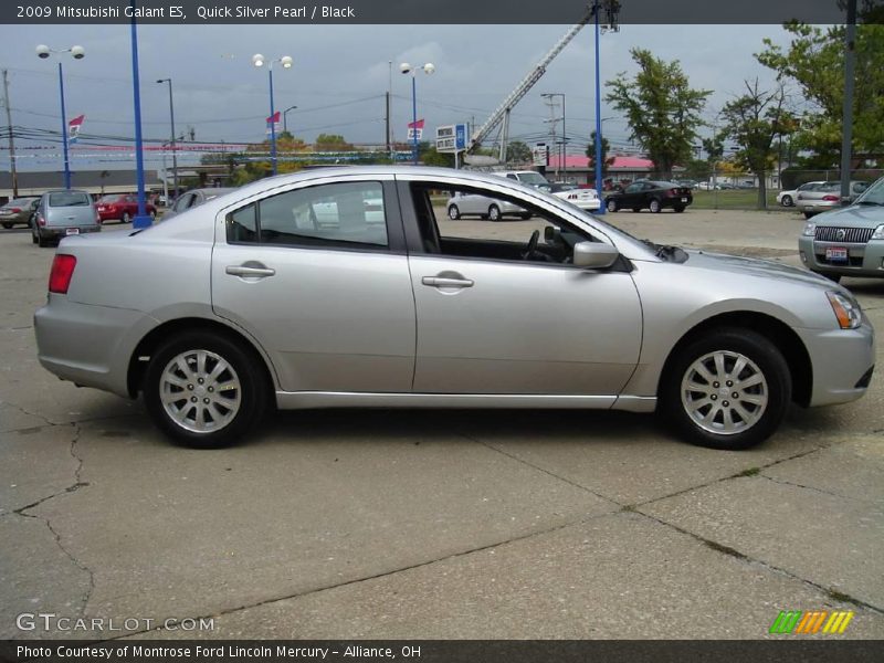 Quick Silver Pearl / Black 2009 Mitsubishi Galant ES