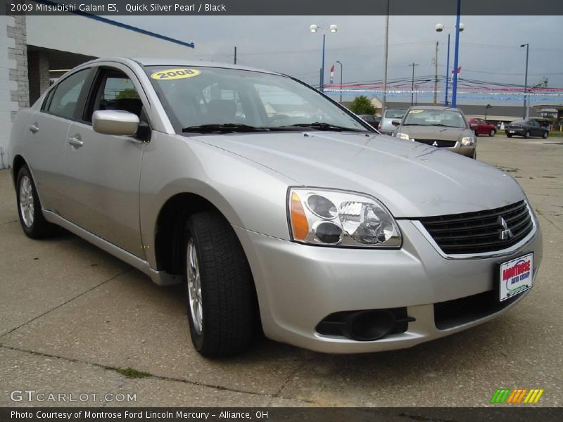 Quick Silver Pearl / Black 2009 Mitsubishi Galant ES